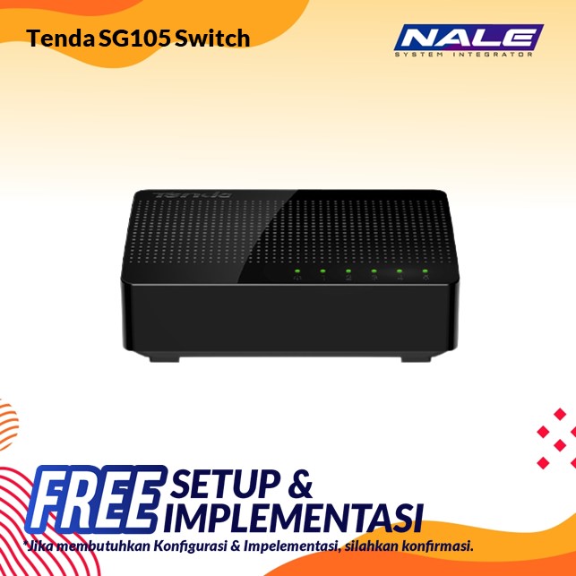 SG105 Tenda SG105 5-Port Gigabit Desktop Switch - Gambar 1