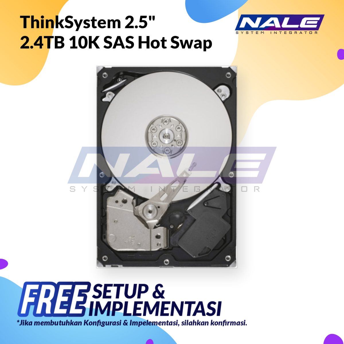 ThinkSystem 2.5 2.4TB 10K SAS 12Gb Hot Swap 512e (7XB7A00069) - Gambar 1
