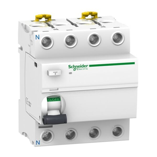 Schneider Acti 9 iID - RCCB - 4P - 25A - 30mA - type AC (A9R71425)