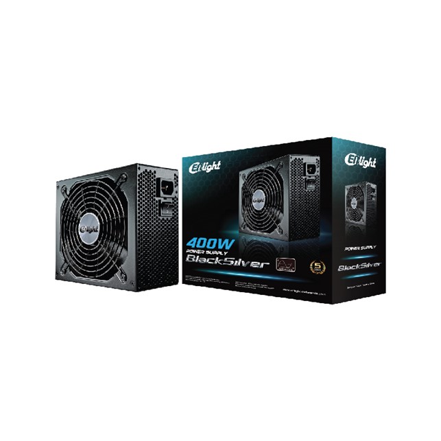 Enlight Black Silver 400 watt power supply Enlight Black Silver 400 watt power supply - Gambar 1