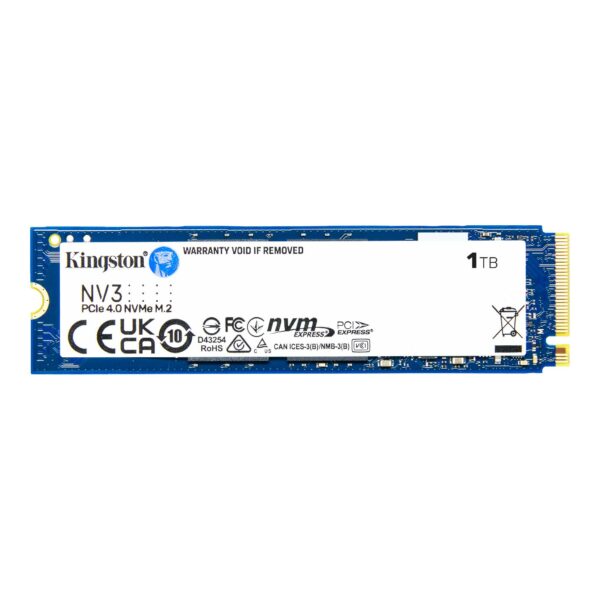 Kingston NV3 1TB M.2 2280 NVMe PCIe Gen4 X4 SSD